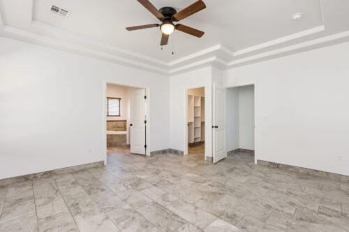 New Home Build Master Bedroom with Ensuite Bathroom