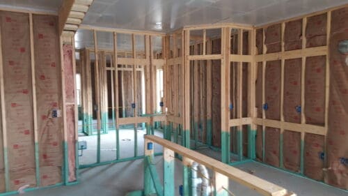 New Home Build Framing In Progress