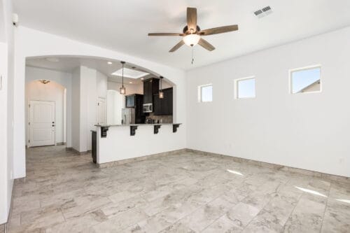 New Home Build with Kitchen Counter Bar