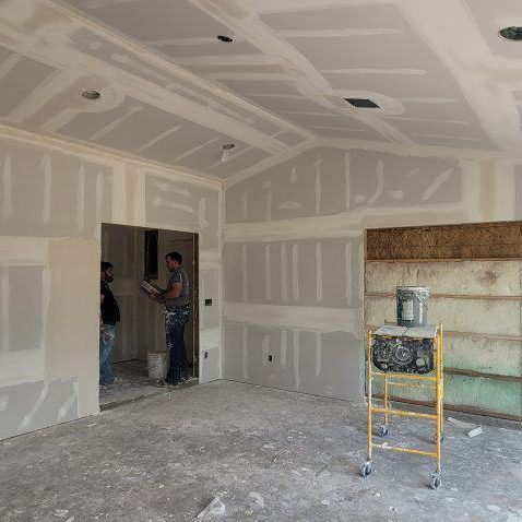 Home Addition in progress with Drywall and Insulation