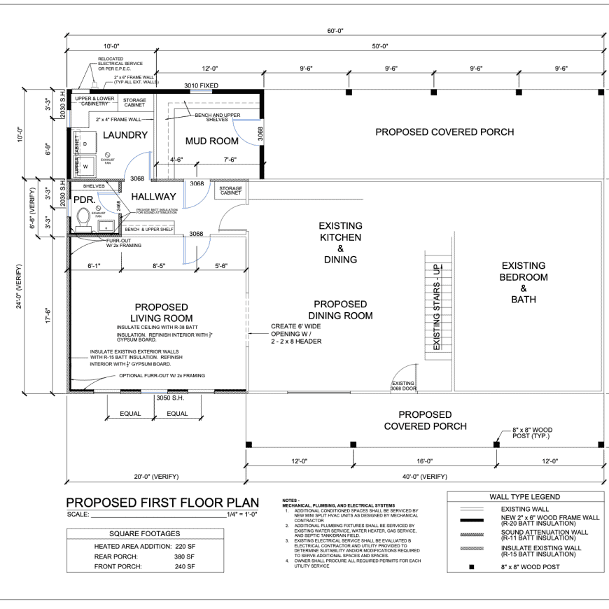 First Floor Plan for Home Addition in Las Cruces